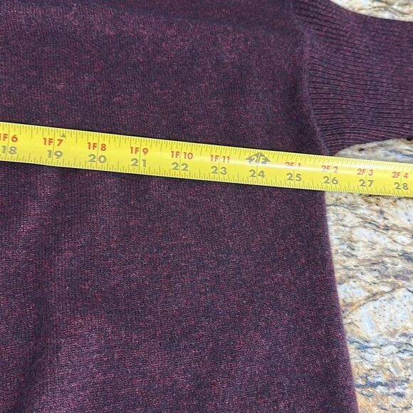 Kit And Ace 3/4 Sleeve Open Front Cardigan In Wine Burgundy Size M/L - Picture 5 of 6